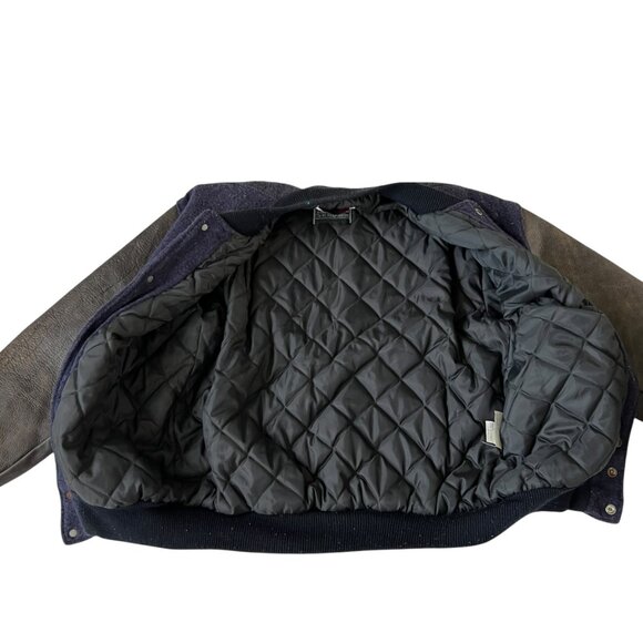 Vintage Bears Varsity Jacket - Blue and Brown - Picture 5 of 15